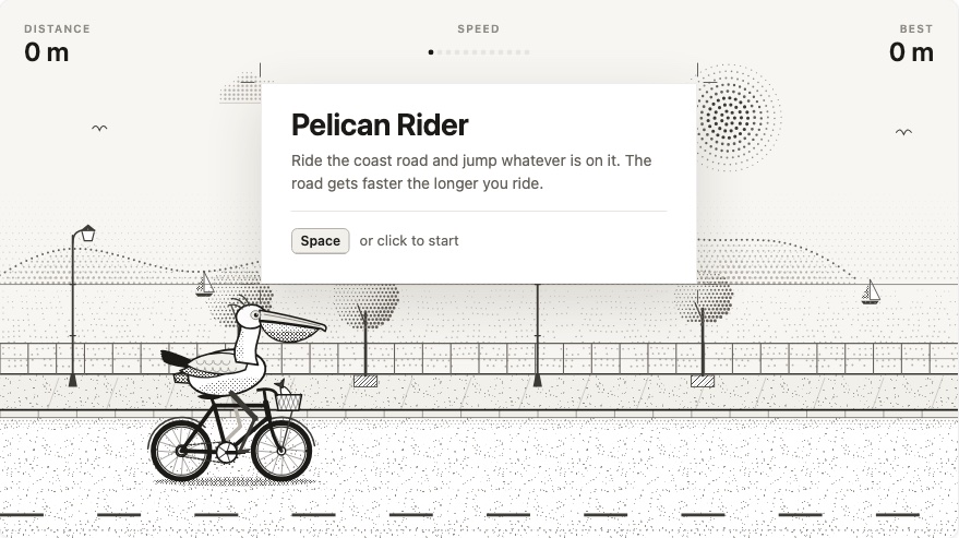 Pelican Rider, a small game from the Aegis demo